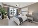 Comfortable bedroom showcasing a neutral color palette, soft textures, and natural light at 1259 Shaw View Alley # 101, Raleigh, NC 27601