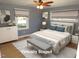Cozy bedroom with a comfortable bed, soft lighting, and stylish decor for a peaceful retreat at 136 Dogwood Trl, Wendell, NC 27591