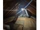 Spacious unfinished attic is ready for customization and has HVAC equipment installed at 208 Lawrence Rd, Cary, NC 27511