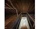 Spacious unfinished attic access with stairs at 208 Lawrence Rd, Cary, NC 27511