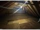 Spacious unfinished attic is ready for customization and has electrical wiring installed at 208 Lawrence Rd, Cary, NC 27511