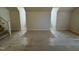 Large bonus room featuring neutral carpet and access to the attic at 208 Lawrence Rd, Cary, NC 27511