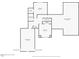 Second floor plan featuring bedrooms, bathroom, Gathering room, closets, and unfinished attic at 215 Oak Island Ct, Garner, NC 27529