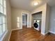 Convenient laundry area featuring a washer and connections, plus hardwood floors at 2409 Shenandoah Ave, Durham, NC 27704
