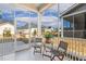 Covered patio with seating and a view of the neighborhood at 244 Bevis Marks Dr, Fuquay Varina, NC 27526