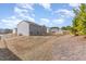 View of spacious backyard featuring a fence and lawn at 2815 E Brookwood Ct, Creedmoor, NC 27522
