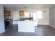 Modern kitchen featuring stainless steel appliances, granite countertops, and an island at 2918 Kanewood Dr, Durham, NC 27707