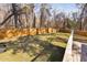 Spacious backyard with a wood fence, lush lawn, and ample space for recreation at 318 Holland Glen St, Fuquay Varina, NC 27526