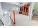 Upstairs bonus room with natural light, built-in bookshelves, and desk at 504 Crooked Pine Dr, Cary, NC 27519