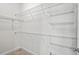 Ample metal shelving in this walk-in closet at 504 Crooked Pine Dr, Cary, NC 27519