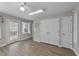 Bright bonus room features LVP floors, great natural light, and a large closet at 5412 Farley Dr, Raleigh, NC 27609