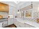 This kitchen has a large undermount sink and large window for natural lighting at 6532 Wakefalls Dr, Wake Forest, NC 27587