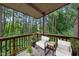 Relaxing patio showcasing comfortable seating and lush greenery, creating an inviting outdoor space at 689 Pine Ridge Pl, Raleigh, NC 27609