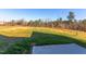 Large backyard with green grass and trees in the background at 75 Harvest View Way, Franklinton, NC 27525