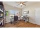 Bright office with natural light, hardwood floors, and a functional workspace at 99 Preserve Dr, Benson, NC 27504