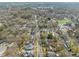 Extensive aerial view highlighting the density and layout of homes within a well-established residential area at 114 W Lynch St, Durham, NC 27701