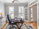 Functional home office with natural light and modern fixtures at 1617 Heritage Club Ave, Wake Forest, NC 27587