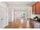 Open floorplan with kitchen and living room combo shows lots of light at 2000 Muddy Creek Ct, Raleigh, NC 27610