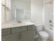 Bathroom featuring a modern vanity and a shower-tub combo at 273 Umstead St, Sanford, NC 27330