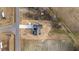 Overhead view of new home featuring long driveway at 2955 Mt Pleasant Rd, Willow Springs, NC 27592