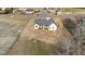 Aerial view of a single Gathering home with a partially finished yard at 2955 Mt Pleasant Rd, Willow Springs, NC 27592