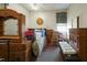 Bedroom with a quilt on the bed, neutral colors, and a window at 41 E T Hanner Rd, Bear Creek, NC 27207