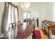Classic dining room featuring an elegant chandelier and traditional wooden table set at 41 E T Hanner Rd, Bear Creek, NC 27207