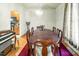 Classic dining room featuring an elegant chandelier and traditional wooden table set at 41 E T Hanner Rd, Bear Creek, NC 27207