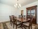 Dining room with a wooden china cabinet and dining table at 429 Teague St, Wake Forest, NC 27587