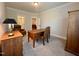 Bright office featuring wood furnishings and lots of natural light at 429 Teague St, Wake Forest, NC 27587