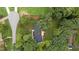 Overhead view of property with lush, mature landscaping and a private backyard setting at 4705 Bernie Pl, Raleigh, NC 27616