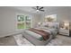 Bedroom with a light gray color palette, carpet, and neutral decor at 4705 Bernie Pl, Raleigh, NC 27616