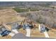 Neighborhood aerial view showcasing spacious yards, mature trees, and well-maintained landscaping at 492 Arlie Ln, Lillington, NC 27546
