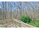 Back porch featuring a view of bare trees on a sunny day at 703 Caswell Rd, Chapel Hill, NC 27514