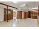 Spacious basement with retro accents, including brick and wood paneled walls at 703 Caswell Rd, Chapel Hill, NC 27514