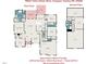 Detailed floor plan showcasing layout of a 3,007 square foot home with dimensions at 7800 Twin Pines Way, Fuquay Varina, NC 27526