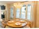 Charming dining area with a chandelier and natural light, setting a cozy ambiance for meals with friends at 106 Choptank Ct # B3, Cary, NC 27513