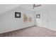 Bright bedroom with a ceiling fan and natural light from the window at 107 Kingsmill Rd, Cary, NC 27511