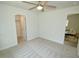 Neutral bedroom showcasing plush carpeting and an adjoining closet at 108 Torain St, Hillsborough, NC 27278