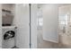 Laundry closet with a modern dryer unit at 110 Cambria Ln, Morrisville, NC 27560