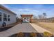 Spacious backyard with a pergola and shed at 1112 Leatherstone Ln, Fuquay Varina, NC 27526