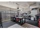 Spacious garage with ample workspace and overhead lighting at 1112 Leatherstone Ln, Fuquay Varina, NC 27526
