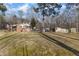 Spacious backyard view of the home and large lawn at 217 Stephen Taylor Rd, Wake Forest, NC 27587