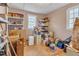 Storage room includes shelving, boxes and items being stored at 217 Stephen Taylor Rd, Wake Forest, NC 27587
