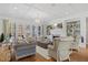 Cozy living room with a fireplace, plush seating, and bright natural light from large windows at 219 Colvard Park Dr, Durham, NC 27713
