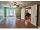 Spacious sun room with bright natural light and view to the backyard at 22 Woodridge Ln, Cameron, NC 28326