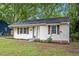 Charming single-story home featuring neat landscaping, shuttered windows, and a well-maintained lawn at 2453 Derby Dr, Raleigh, NC 27610