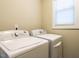 Bright laundry room with a washer, dryer, and natural light from the window at 30 Imperial Dr, Clayton, NC 27527