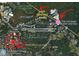 An aerial view of Park West Village in Cary, NC, near Lake Crabtree and the Umstead Hotel and Spa off I-40 at 3003 Weston Green Loop, Cary, NC 27513