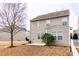 Exterior side view showing the home's backyard and back patio space at 309 Mainline Sta, Morrisville, NC 27560